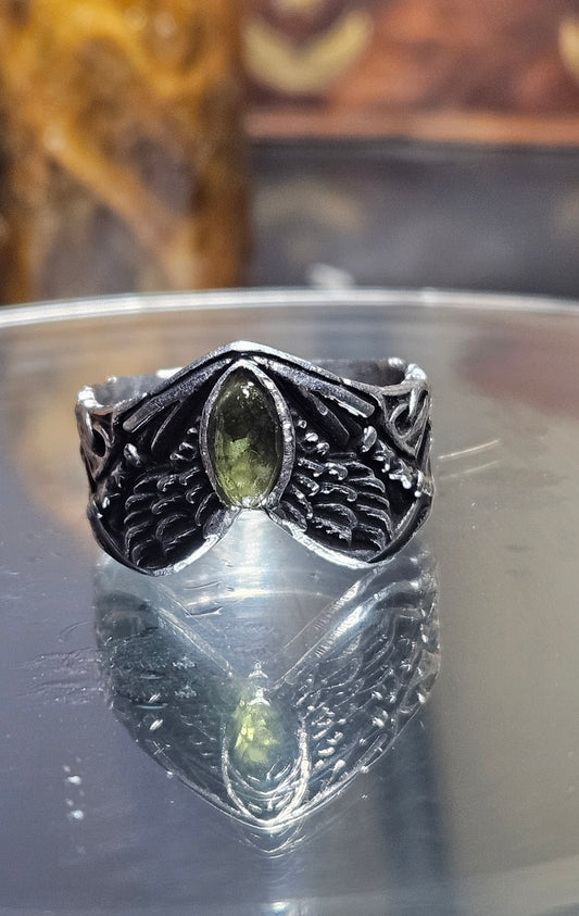 .Steel Moldavite Wing